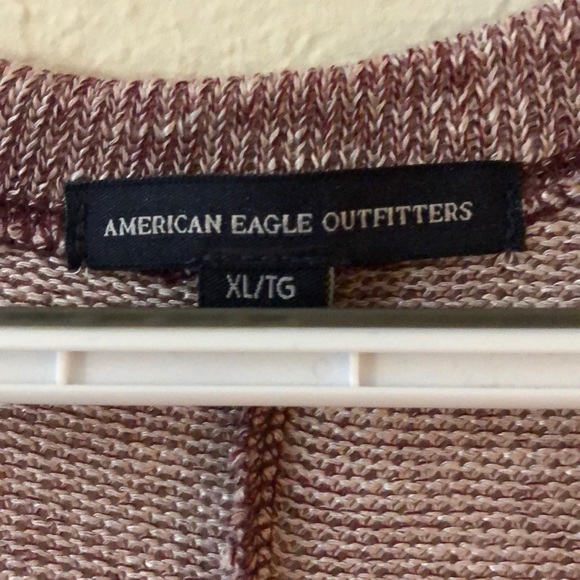 American Eagle Open Front Knit Sweater High Low XL - Picture 5 of 6